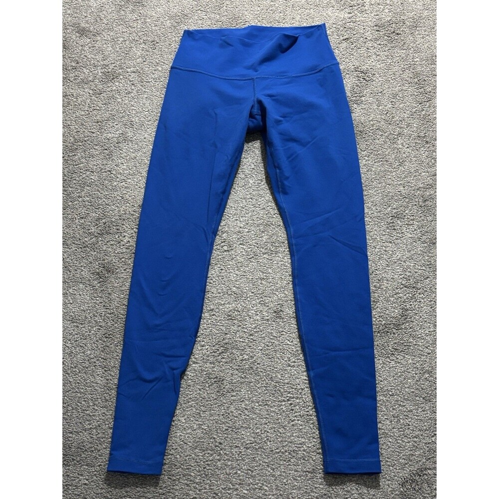 Lululemon High-Rise Leggings Blue 30” Inseam Pull On Workout Running Read